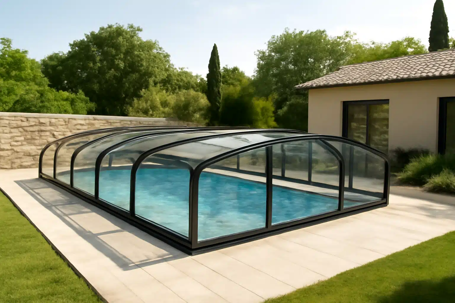 Abri piscine à Vienne : protection durable et élégante pour votre bassin près de Vienne