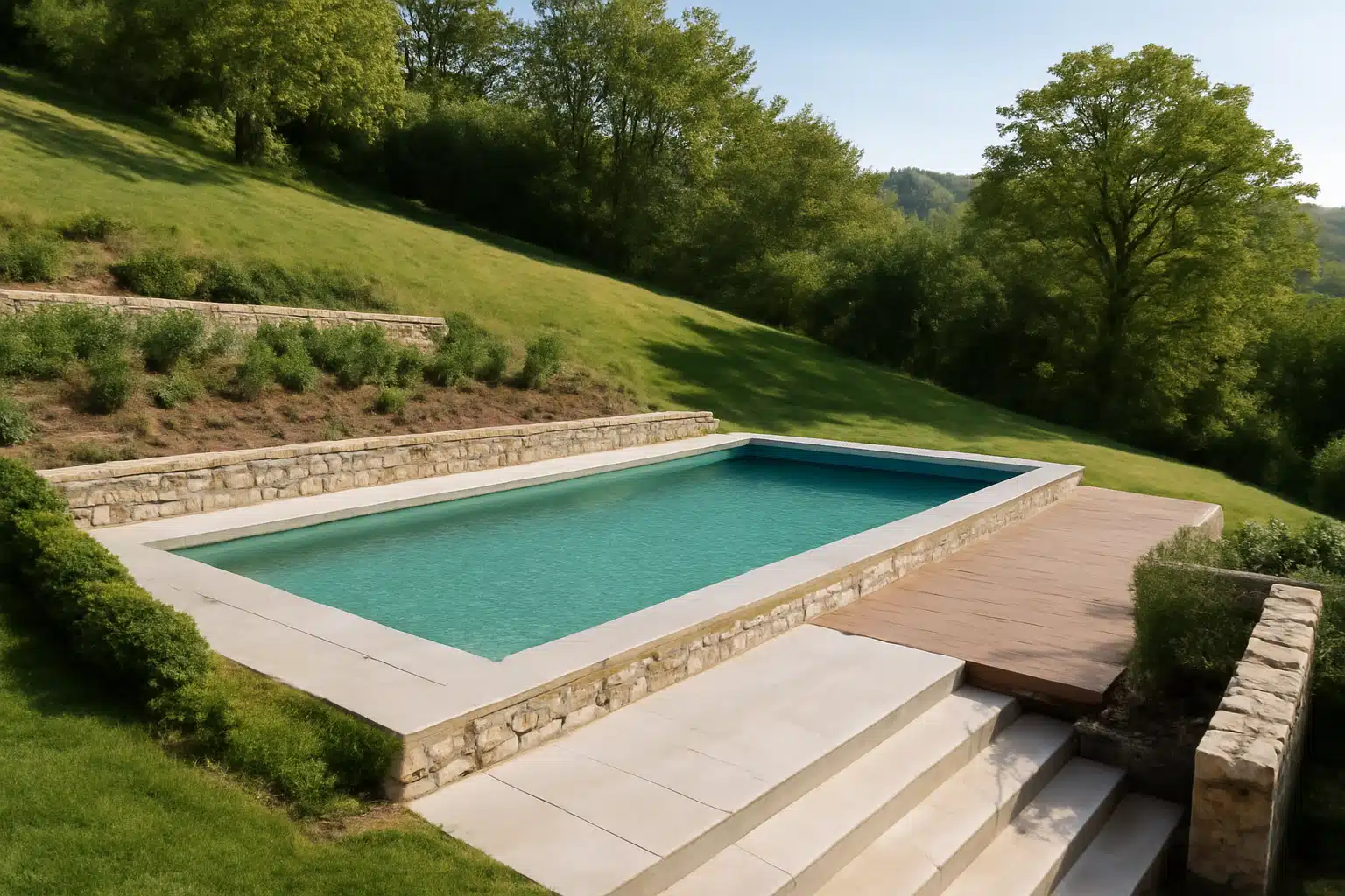 Piscine sur terrain en pente à Vienne : une expertise adaptée à vos besoins près de Vienne